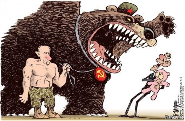 Русский медведь карикатуры