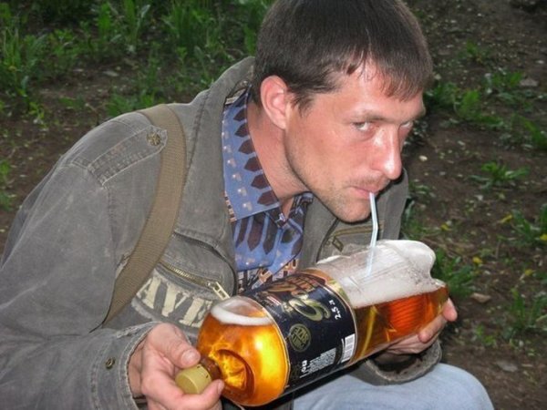 Шарж с пивом