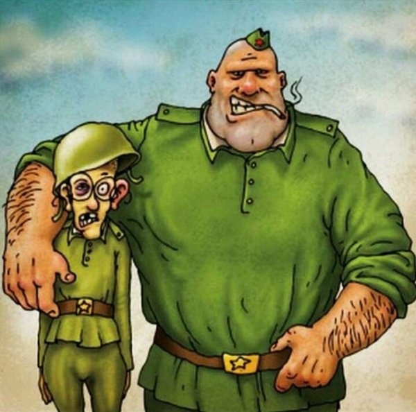 Солдат карикатура