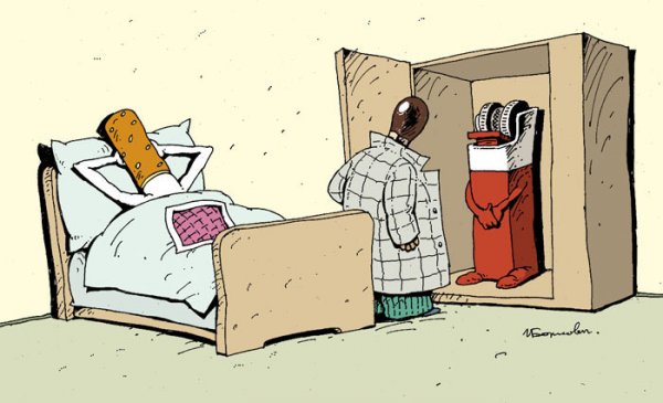 Карикатура измена мужу
