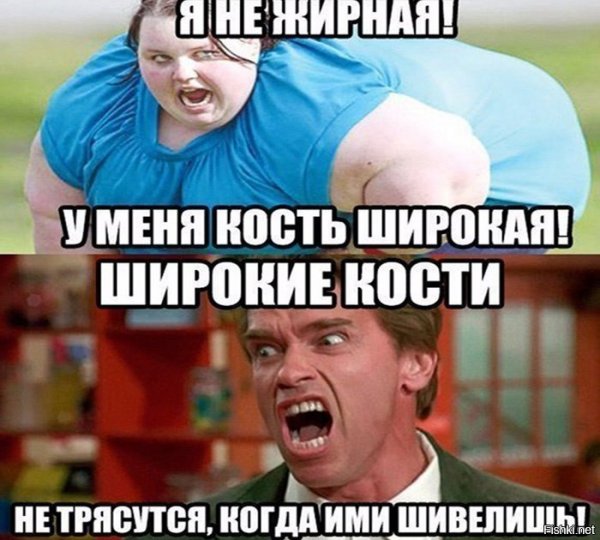 Смешные мемы про толстых девушек
