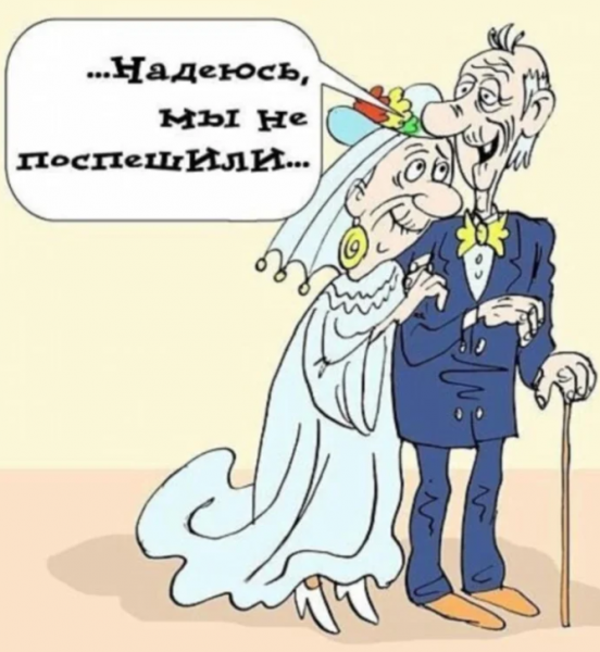 С днем свадьбы карикатура