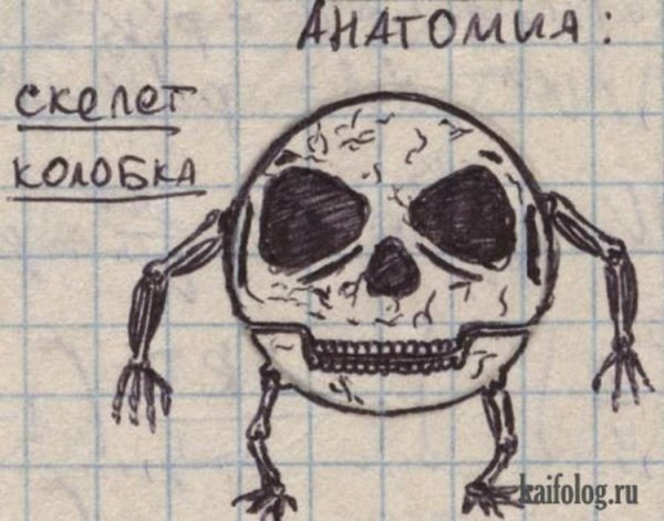 Прикольные рисунки в тетрадке