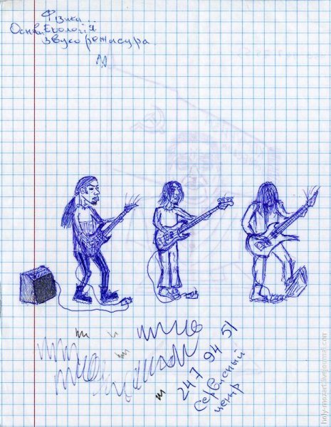 Прикольные рисунки в тетрадке