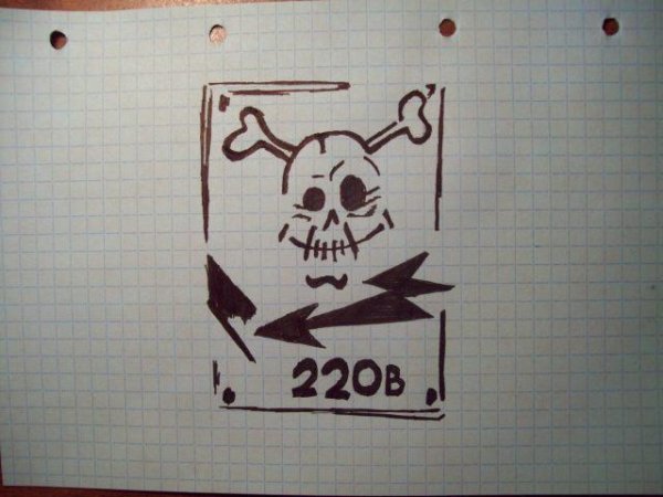 Лёгкие рисунки ручкой в тетради