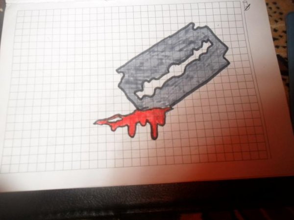 Рисунки ручкой в тетради