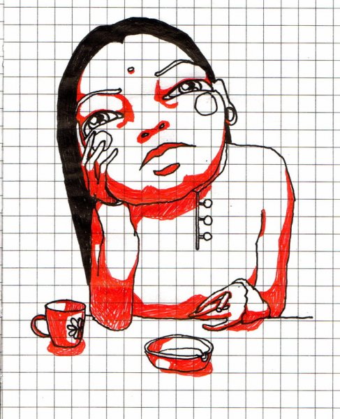 Рисунки в тетради в клеточку прикольные