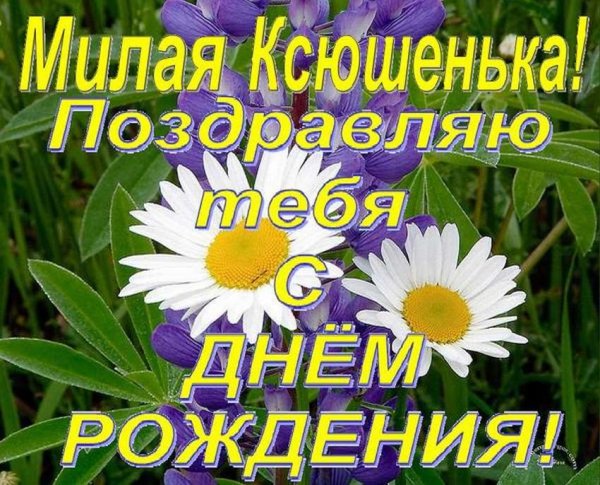С днём рождения Ксюша