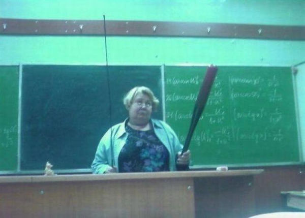 Смешная учительница