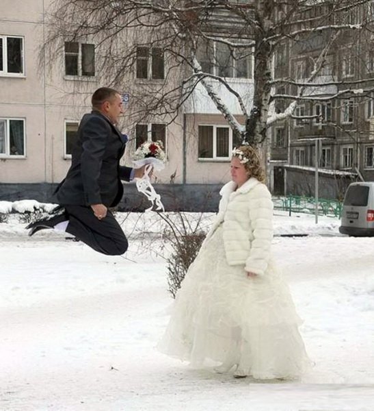 Свадьба зимой приколы