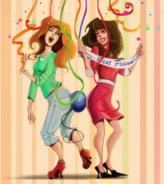 С днём рождения подруге