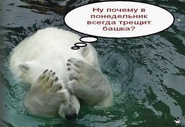Открытка понедельник день тяжелый