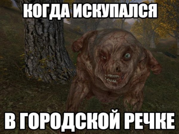 Когда искупался в городской речке