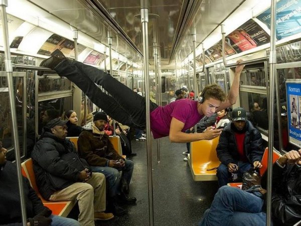 Смешные люди в общественном транспорте
