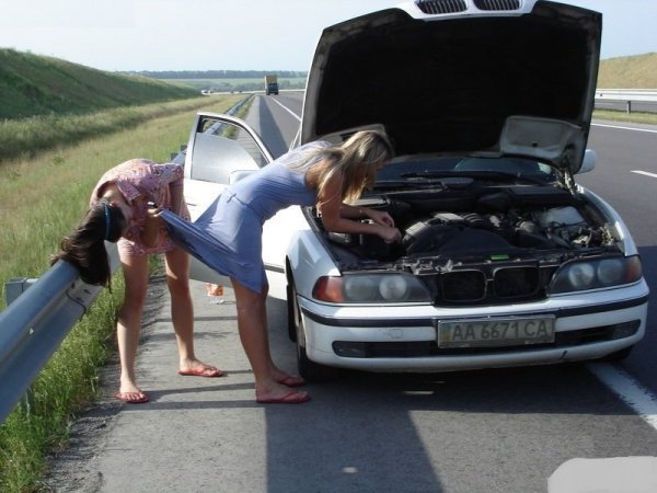 Автоприколы с девушками
