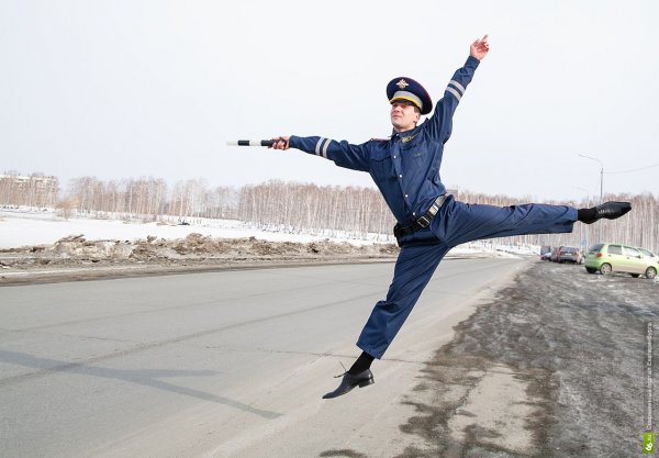 Счастливый гаишник
