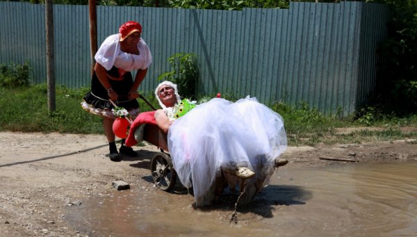 Веселая свадьба в деревне