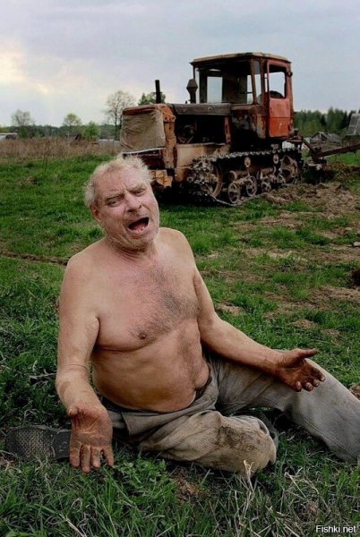 Прикольный тракторист