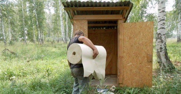 Огромный рулон туалетной бумаги прикол