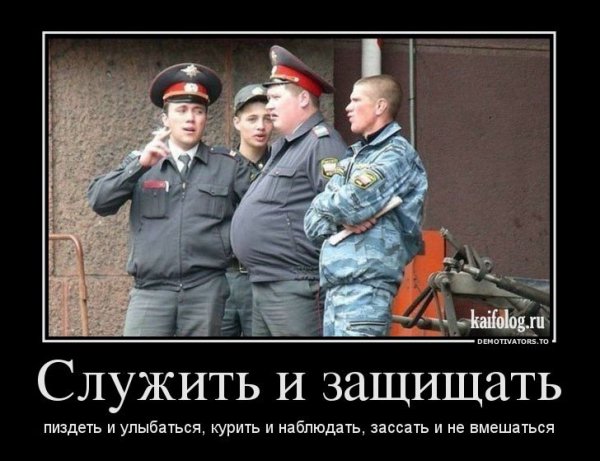 Демотиваторы про полицейских
