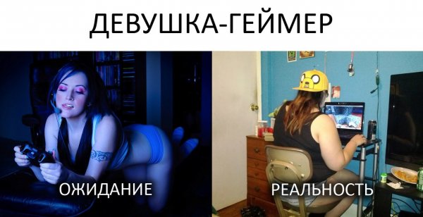 Девушка геймер реальность