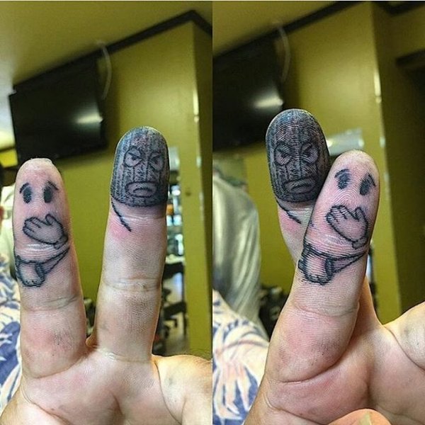 Необычные смешные тату