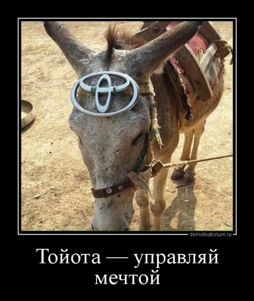 Демотиватор Тойота Управляй мечтой