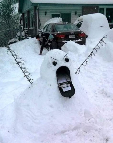 Приколы про снег