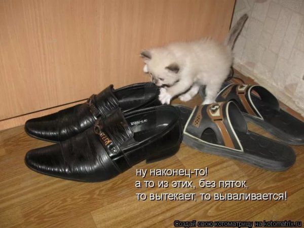 Прикольная надпись про обувь