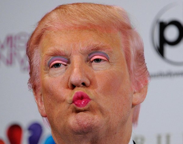Дональд Трамп губы