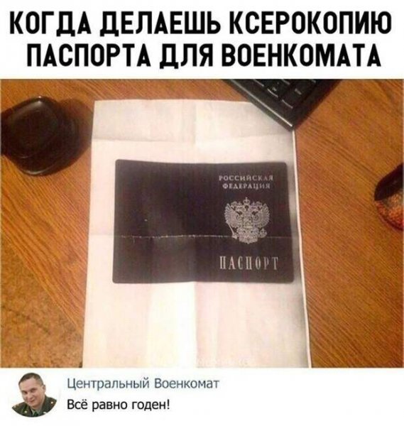 Ксерокопия паспорта мемы