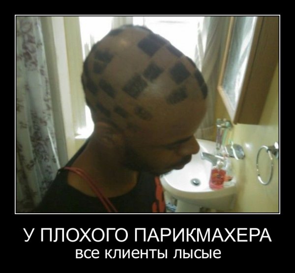 Стрижка демотиватор