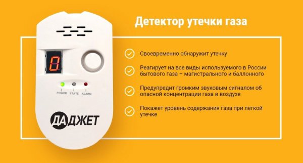 Высота установки датчика угарного газа в помещении