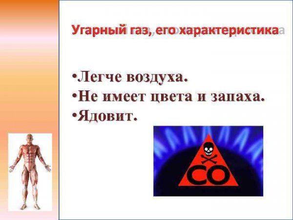 Влияние угарного газа на организм