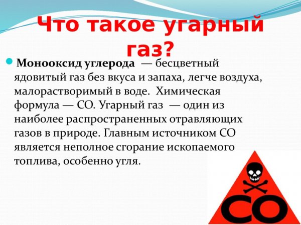 УГАРНЫЙ ГАЗ рисунок