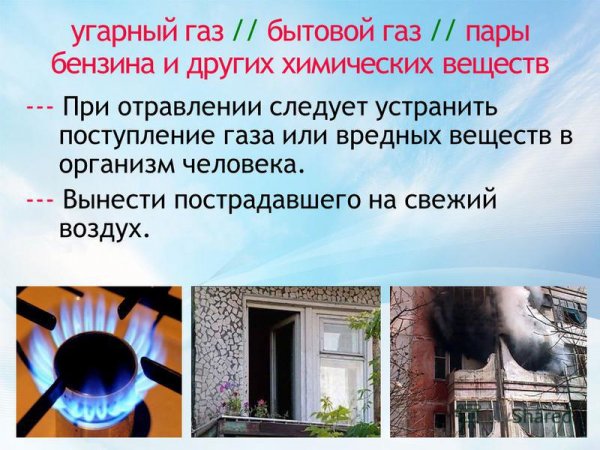УГАРНЫЙ ГАЗ презентация