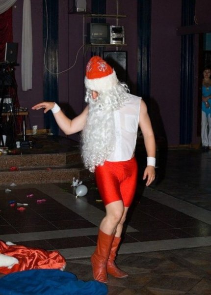 Наряд смешного дед Мороза