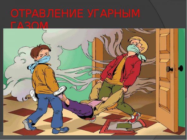 Человек отравленный угарным газом