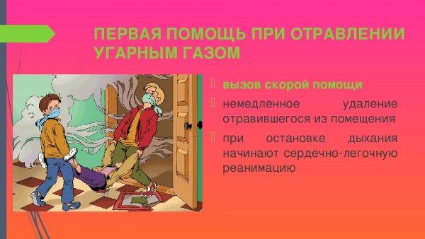 При отравлении угарным газом