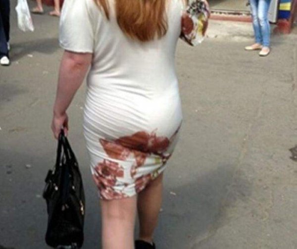 Протекла на улице