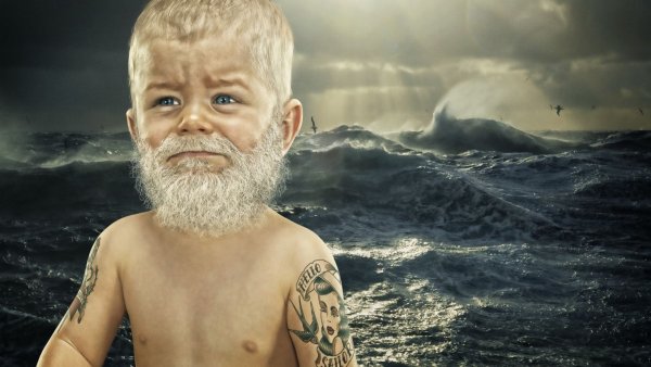 Мальчик с бородой