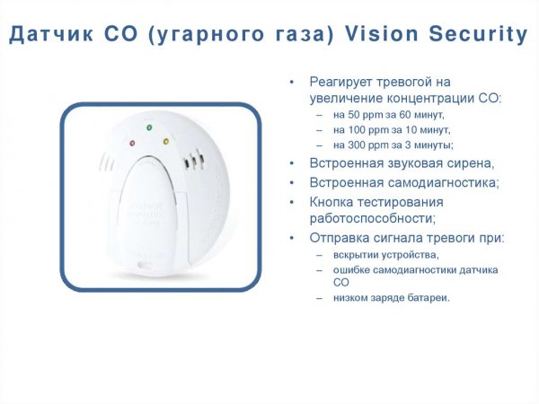 Датчик-измеритель и сигнализатор co угарного газа