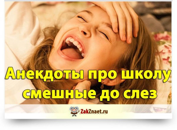 Анекдоты до слёз про школу