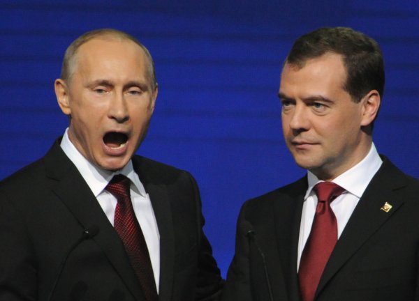 Путин с открытым ртом