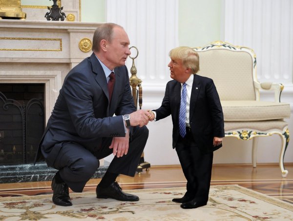Трамп и Путин фотожабы