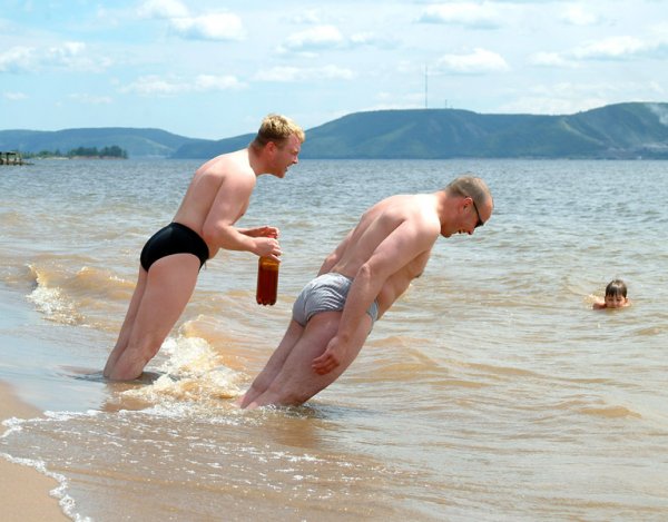 Приколы на пляже