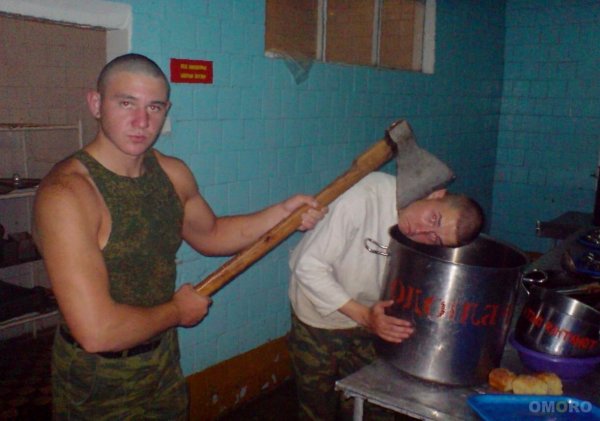 Смешной русский солдат