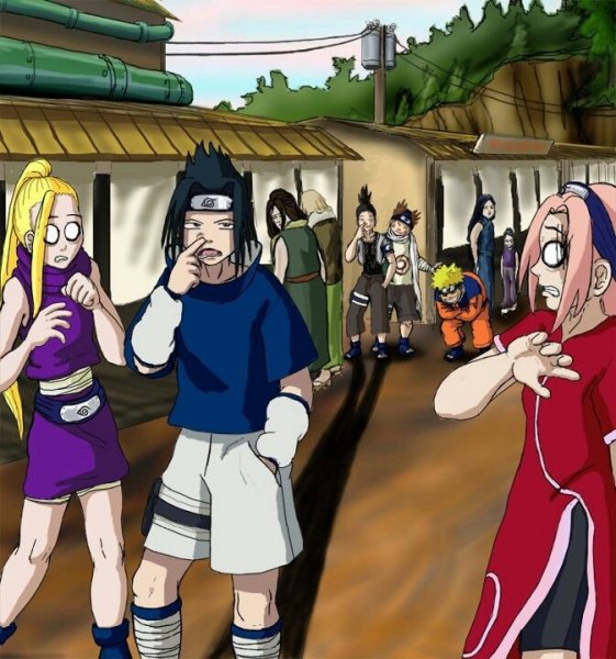 Сакура Хокаге Наруто и Саске