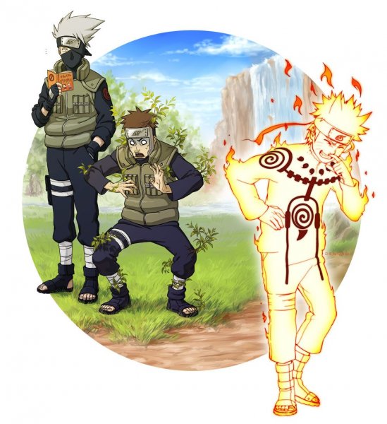 Аниме Наруто Какаси и Ямато