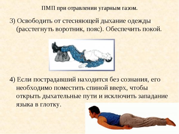 Первая медицинская помощь при отравлении угарным газом